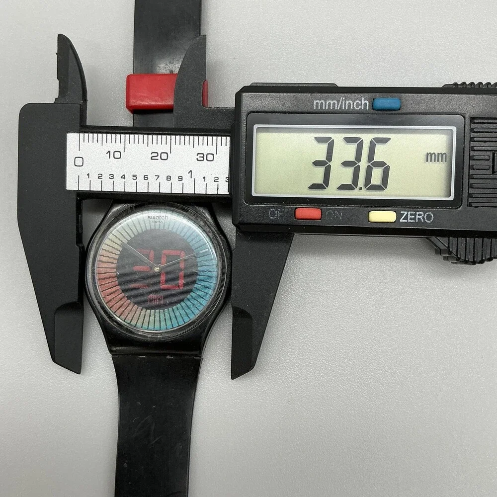 Vtg Swatch Gent Speed Around Mens Watch 34mm Colorful GB277 New Battery